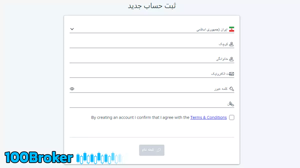 ثبت نام در بروکر ماکسیموس اف ایکس